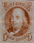 [Benjamin Franklin, 1706-1790 and George Washington, 1732-1799 - Bluish Paper, type A1]