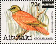 [Birds - Stamps of 1983 Surcharged, type JF1]