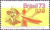[The 100th Anniversary of the Birth of Alberto Santos Dumont, Aviation Pioneer, 1873-1932, type AYV]