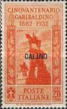 [Italian Occupation- Italian Postage Stamps No. 360-369 Overprinted "CALINO", type Q]