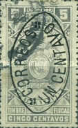 [Fiscal Stamps with 1901-1902 Imprint Overprinted "CORREOS", type XCB]