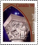 [Christmas - Sculptured Capitals from Ste.Anne-de-Beaupre Basilica, type BCF]