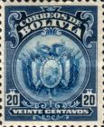 [Coat of Arms - Dot After "BOLIVIA" in Oval, type AU4]