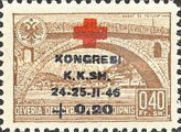 [Congress of Red Cross - Postage Stamps of 1945 Overprinted & Surtaxed, type DO]