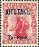 [Stamp of New Zealand Overprinted in Red or Blue, type I]