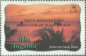 [Number 463, 469, 473 & 474 Overprinted "150TH ANNIVERSARY ABOLITION OF SLAVERY ACT", type RH1]
