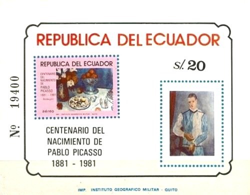 [Airmail - The 100th Anniversary of the Birth of Pablo Picasso, 1881-1973, type XRT]