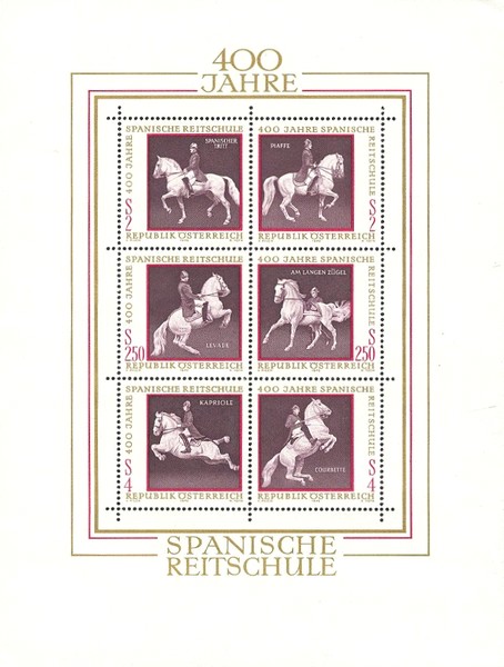 [Horses - The 400th Anniversary of the Spanish Riding School, type ]
