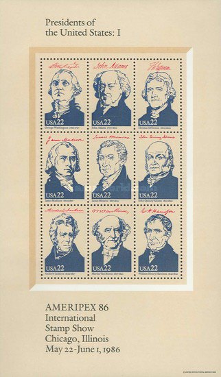 [International Stamp Exhibition "AMERIPEX 86" - Presidents of the United States, type ]
