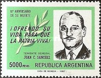 [The 10th Anniversary of the Death of Lieutenant General Juan C. Sanchez, type AWP]