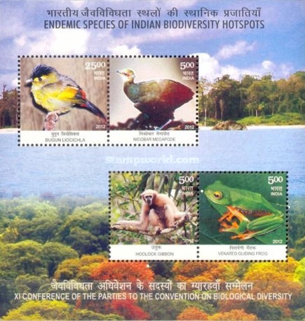 [Fauna - Endemic Species Of Indian Biodiversity Hotspots, type ]