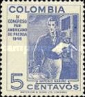 [The 4th Pan-American Press Congress, Bogota, type OP]