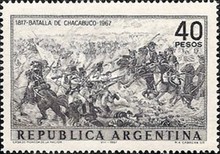 [The 150th Anniversary of the Battle of Chacabuco, type YU]
