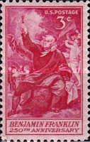 [The 250th Anniversary of the Birth of Benjamin Franklin, type UE]