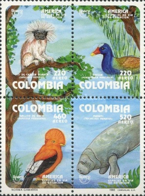 [Airmail - America - Endangered Animals, type ]