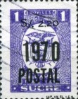 [Revenue Stamps - Overprinted "1970 POSTAL" and Surcharged, type BBZ7]