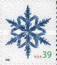 [Holiday Snowflakes - Self-Adhesive - Denomination Level with the "2006" Inscription, type FAB]