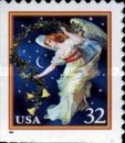 [Midnight Angel and Child Sledding - Self-Adhesive, type COV]