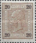 [Emperor Franz Josef I, 1830-1916 - Value in "Heller" - Without Varnish Bars, Numerals in Black, type Q6]