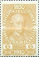 [The 80th Anniversary of the Birth of Emperor Franz Josef I - With Enlarged Year Labels Top and Bottom, type Z1]