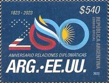 [The 200th Anniversary of Diplomatic Relations with the United States, type EHF]