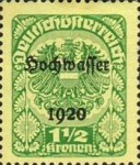[Overprinted "Hochwasser 1920", type BG11]