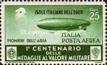 [Italian Postage Stamps in Different Colors Overprinted "ISOLE ITALIANE DELL'EGEO", type BL]