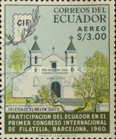 [Airmail - The 1st International Philatelic Congress, Barcelona, type AKU]