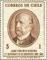 [The 100th Anniversary of the Birth of Toribio Medina, 1852-1930, type HR]