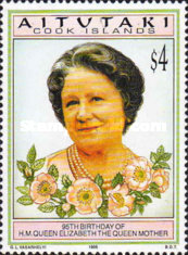 [The 95th Anniversary of the Birth of Queen Elizabeth, the Queen Mother, type RF]