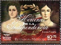 [Heriones of Independence - Joint Issue with Mexico, type EYS]