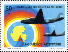 [The 10th Anniversary of the First Argentine Flight to South Pole, type AFG]