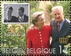 [The 40th Wedding Anniversary of King Albert and Queen Paola, type CEY]
