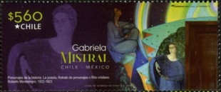 [Personalities - Gabriela Mistral, 1889-1957 - Joint Issue with Mexico, type CLL]