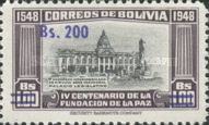 [Currency Revaluation - Founding of La Paz stamps of 1951 Surcharged, type FS2]