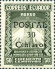 [Issues of 1939 Overprinted "POSTAL 30 Centavos" and Surcharged, type RD]