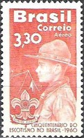 [Airmail - The 50th Anniversary of the Scouting in Brazil, type AJQ]