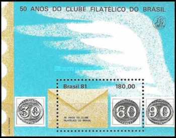 [The 50th Anniversary of the Philatelic Club of Brazil, type ]