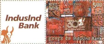 [The 30th Anniversary of the IndusInd Bank - Personalized Vignette, type FKA]