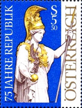 [The 75th Anniversary of the Republic of Austria, type BKP]