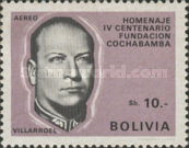 [Airmail - The 400th Anniversary of the Cochabamba, President G. Villarroel, type NB4]