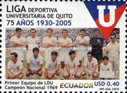[The 75th Anniversary of Liga Deportiva Universitaria Football Club, Quito, type DAX]