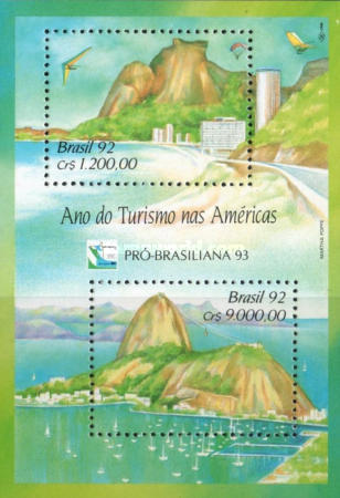 [International Stamp Exhibition "Brasiliana '93" - Rio de Janeiro, Brazil - Year of Tourism in the Americas, type ]