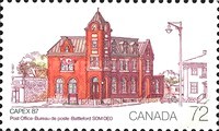 ["Capex '87" International Stamp Exhibition, Toronto - Post Offices, type AJS]