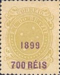 [Issue of 1890-1891 Surcharged in Lilac Red, type BE4]