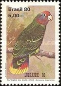[Portuguese-Brazilian Stamp Exhibition "Lubrapex 80" - Lisbon, Portugal - Parrots, type BOO]