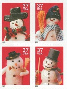 [Snowmen - Self-Adhesive Booklet Stamps, type ]