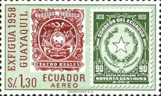 [Airmail - National Stamp Exbhibition "EXFIGUA" - Guayaquil, Ecuador, type AHV]