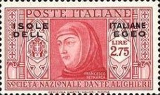 [Italian Stamps in Different Colors Overprinted "ISOLE ITALIANE DELL'EGEO", type AE]