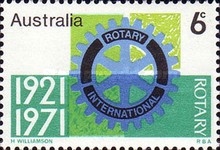 [The 50th Anniversary of the Rotary Club in Australia, type LL]